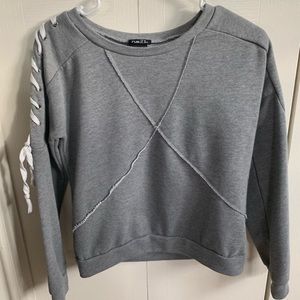 grey sweater